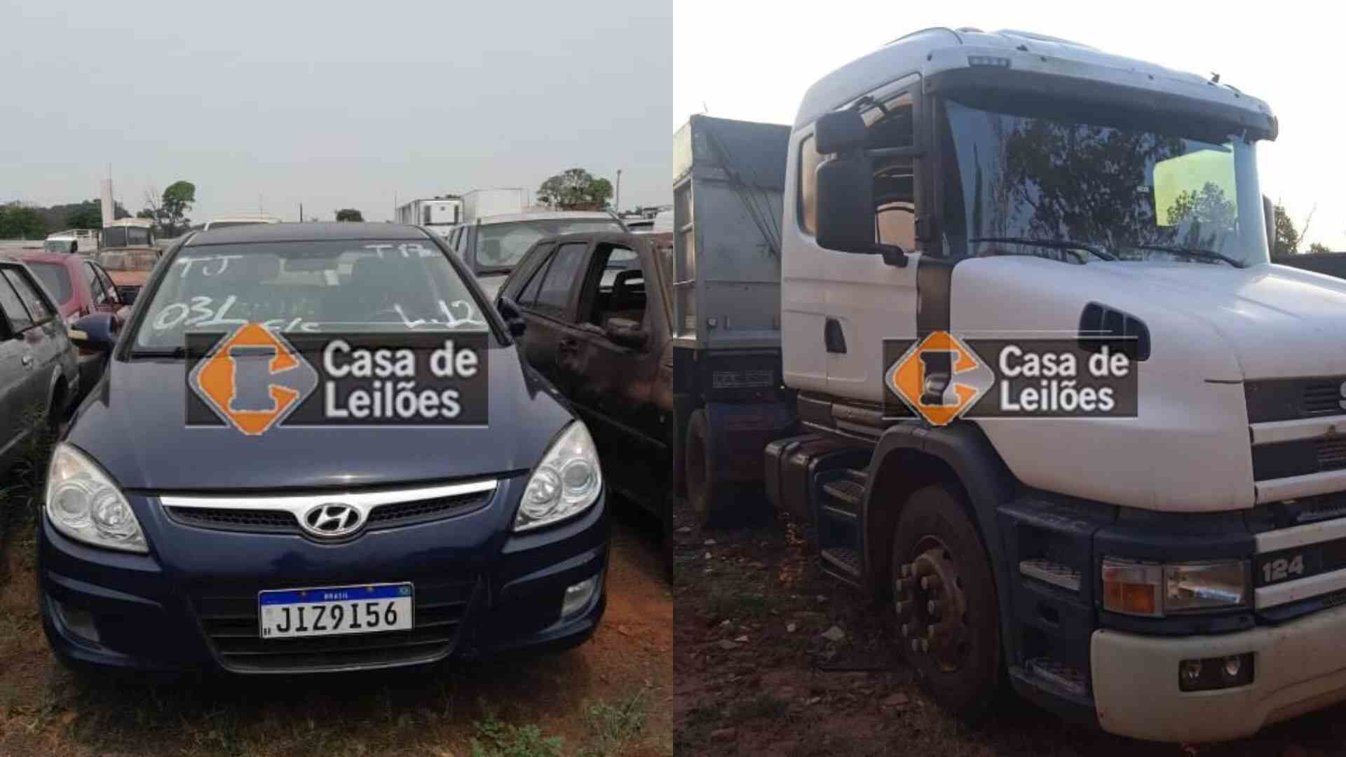 Com lances a partir de R$ 33, leilão tem Hyundai i30 e Scania localizados em MS