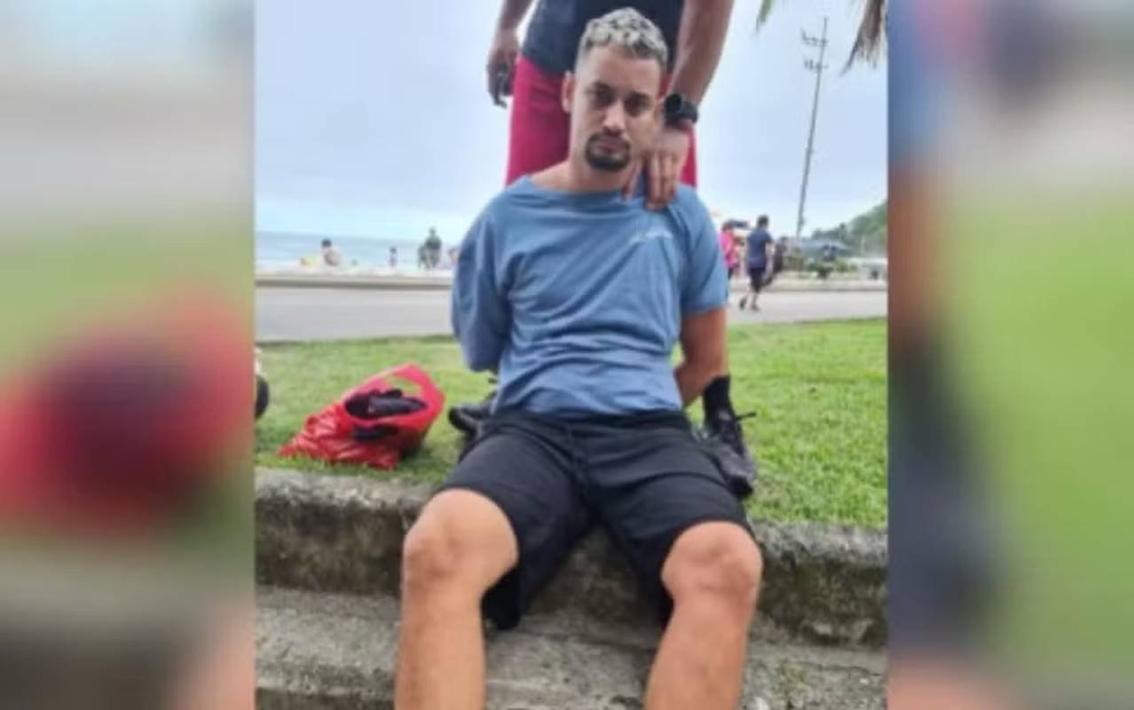 Após fugir por buraco em cela, detento é recapturado em praia no RJ