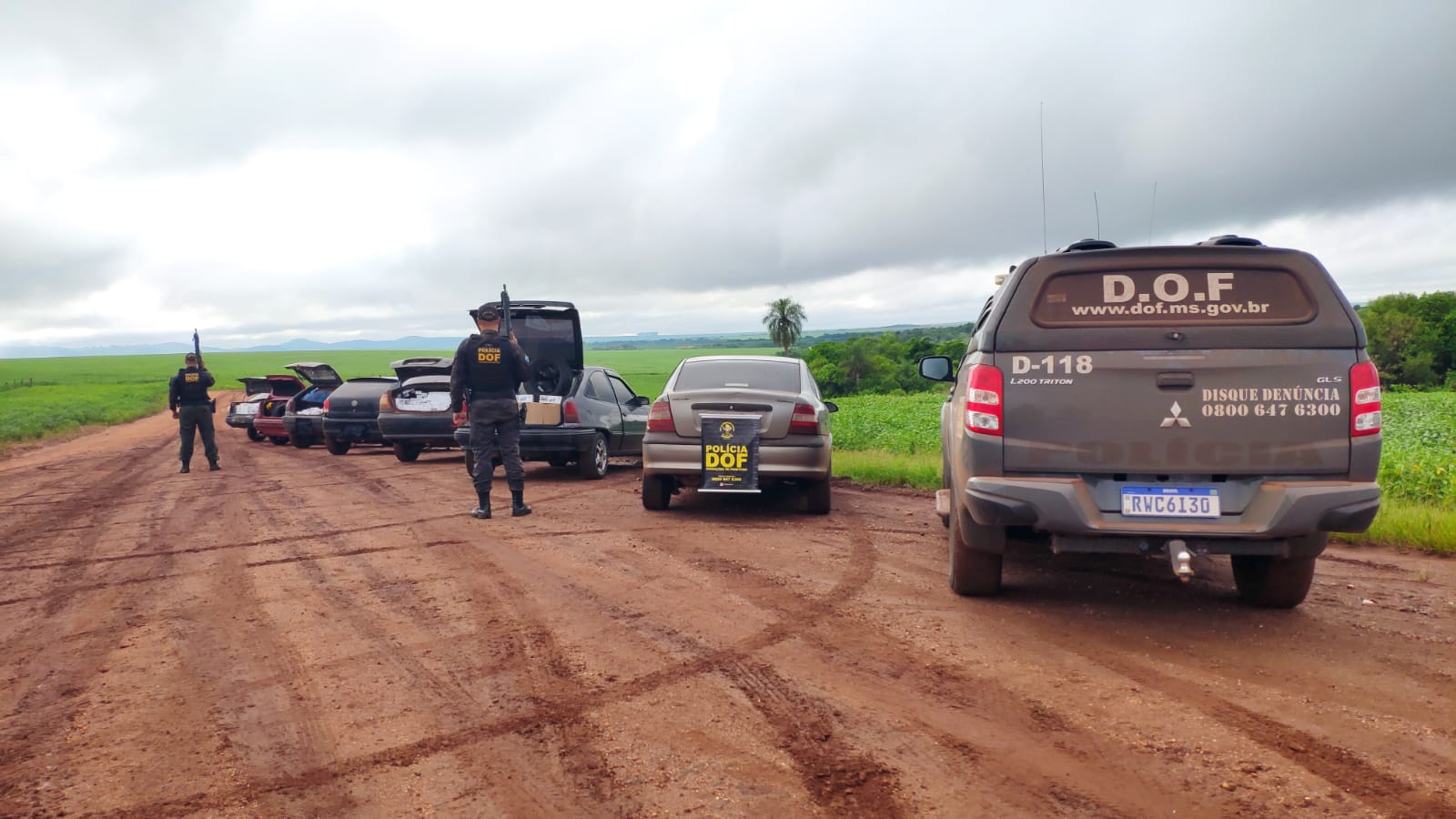DOF apreende comboio com mais de R$ 200 mil em mercadorias ilegais