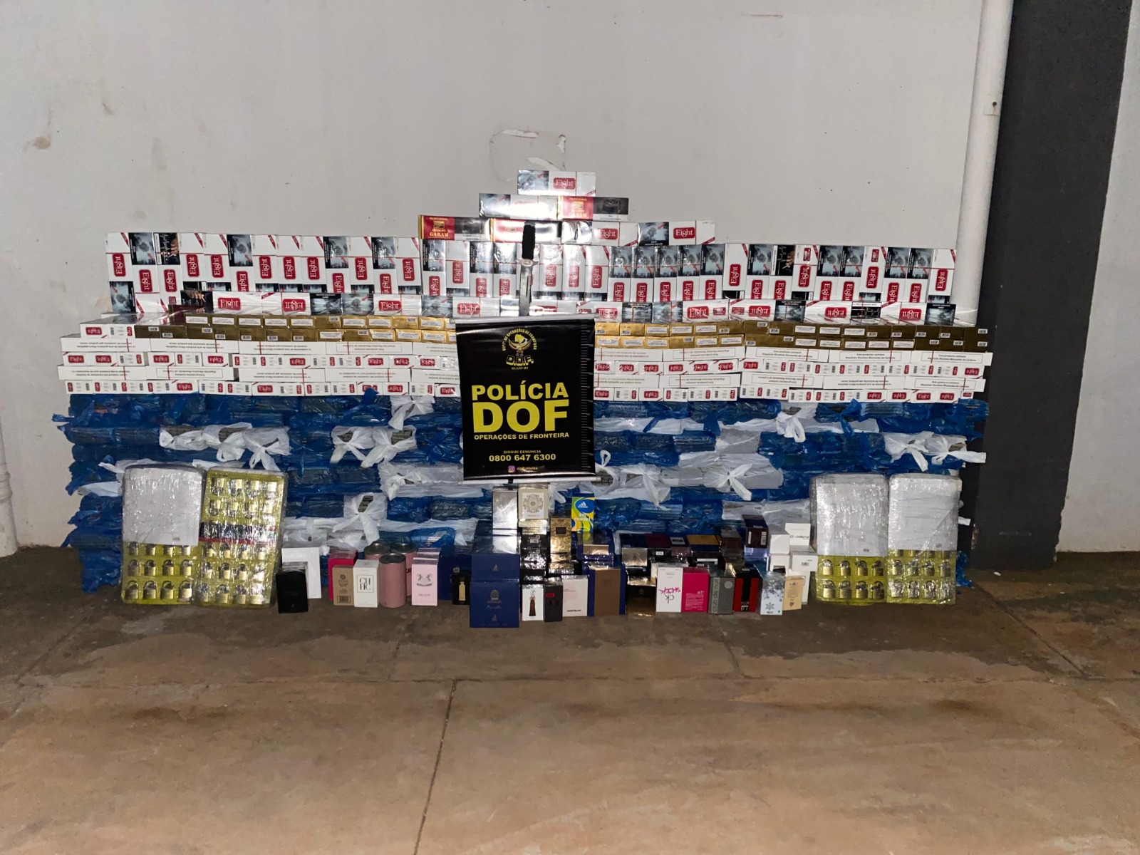 DOF apreende veículos com isqueiros, cigarros e perfumes na MS-386