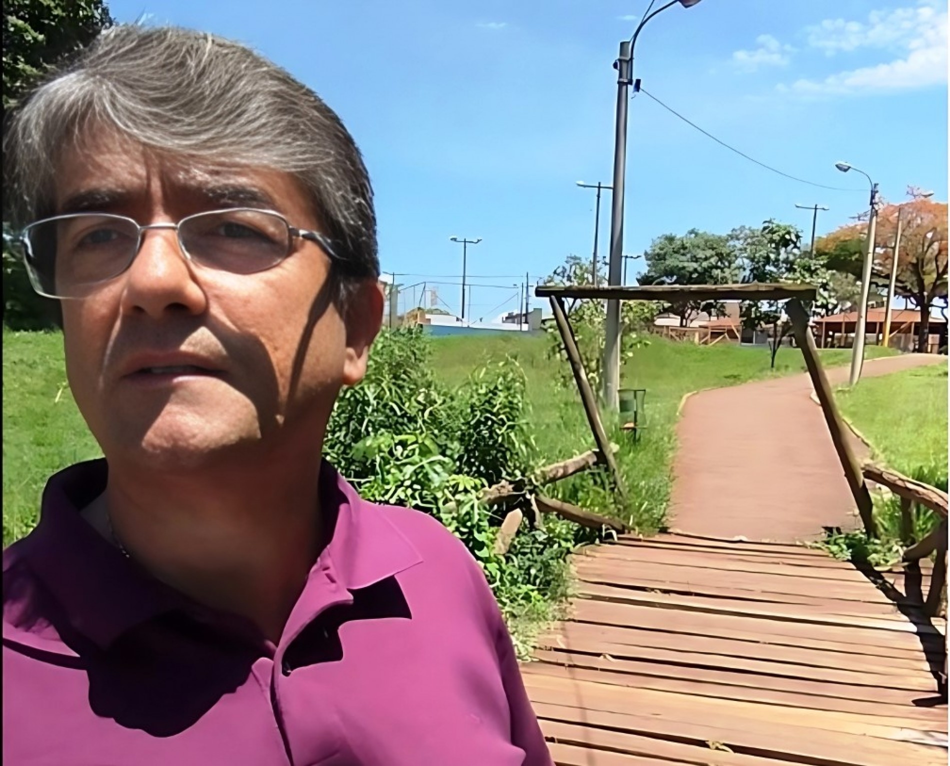 Juscelino Cabral supervisiona reforma de pontes do Parque Antenor Martins
