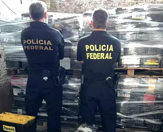 Operação combate quadrilha que importou toneladas de baterias