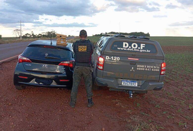 Mulher é presa com maconha na MS-270; droga tinha Dourados como destino