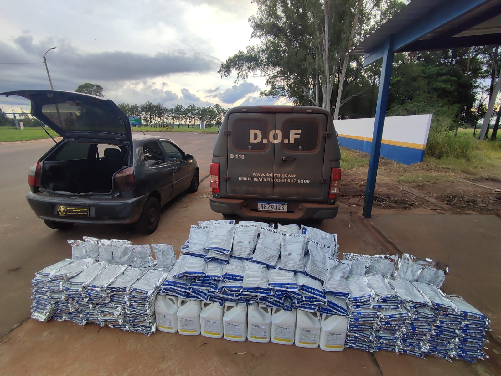 Mais de 600 mil em defensivo agrícola ilegal são apreendidos pelo DOF em Nova Itamarati