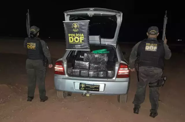 Motorista é preso com meia tonelada de maconha na MS-164