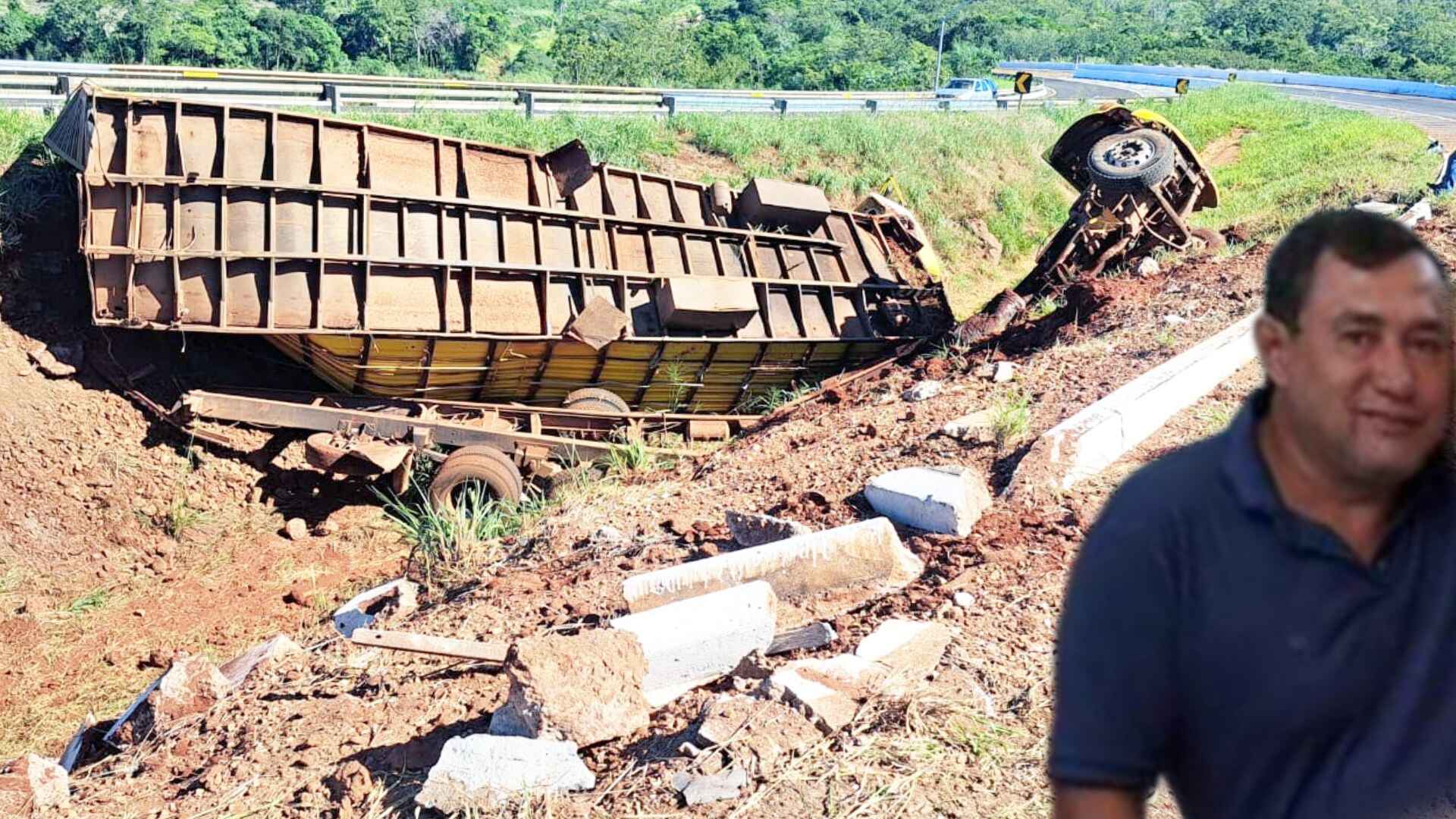Motorista de 54 anos morre após tombar caminhão na Serra de Macaraju