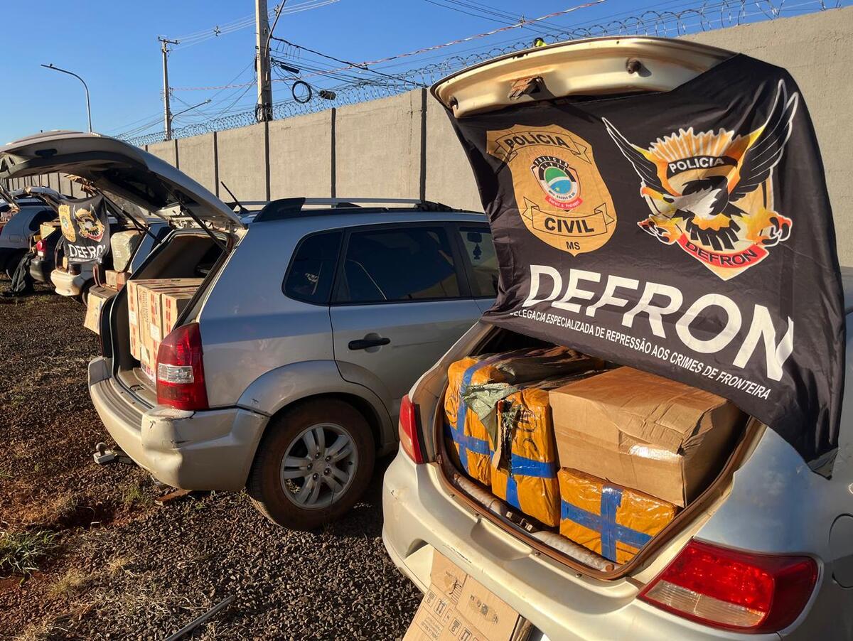 Operação resulta na apreensão de comboio com contrabando de R$ 800 mil
