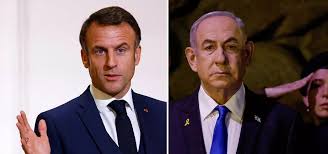 Macron considera ultrajante o holocausto do povo palestino promovido por Benjamin Netanyahu