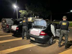 DOF apreende dois veículos com mais de 2 mil pacotes de cigarros contrabandeados