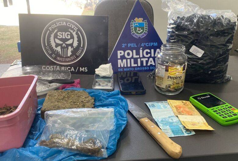 ntegrante de organização criminosa é flagrado com drogas em residência