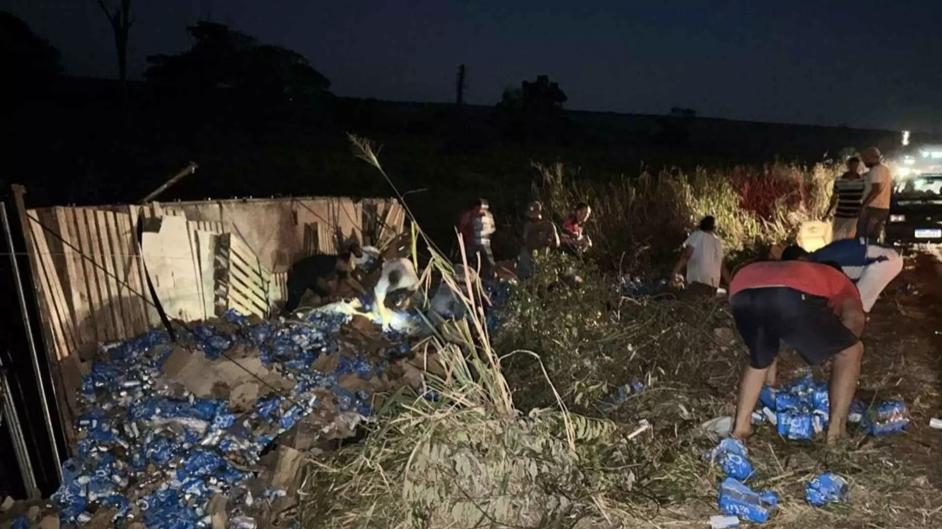 Grupo que saqueou carga de cerveja de carreta tombada na MS-276 em Batayporã é indiciado