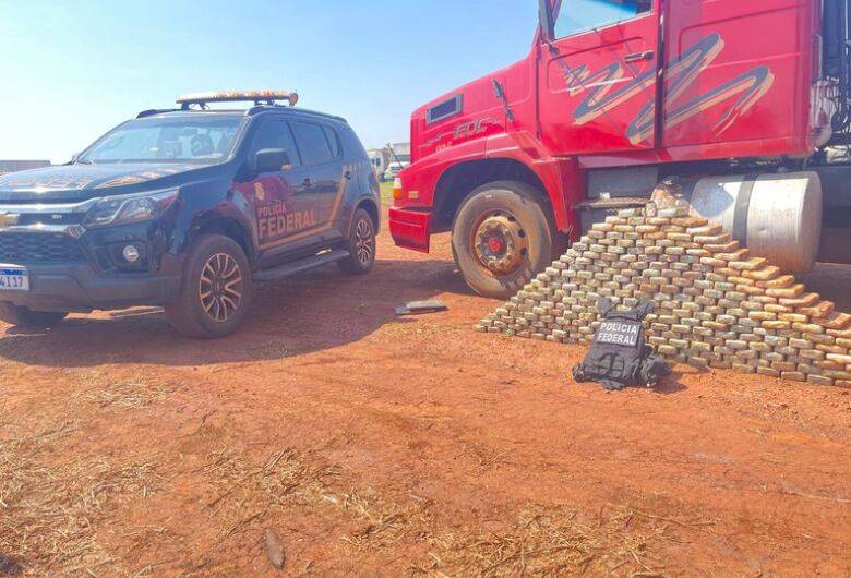 Carga de cocaína é apreendida escondida em caminhão entre Dourados e Ponta Porã