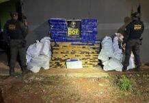 Veículo com mais de meia tonelada de maconha é apreendido na fronteira