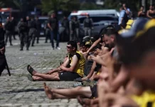 Polícia do Rio detém ao menos 200 torcedores do Peñarol por vandalismo