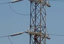 Jovem em desilusão amorosa sobe em torre e é resgatado pelos Bombeiros