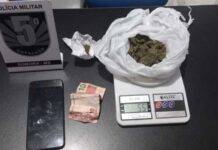 Jovem é preso por tráfico de drogas em Sonora