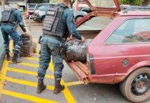 Polícia apreende 95 kg de skunk após perseguição e fuga de suspeitos na BR-463