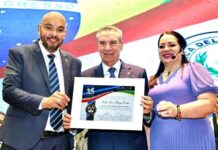 1º secretário e gestora da ALEMS recebem honraria internacional