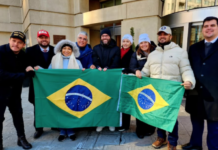 Michelle Bolsonaro participa de marcha antiaborto nos EUA