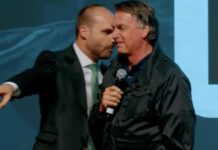 Não faz mal, diz Eduardo sobre Bolsonaro ir à posse de Trump