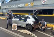 Morador em Dourados é preso com quase 30 quilos de cocaína em rodovia de São Paulo