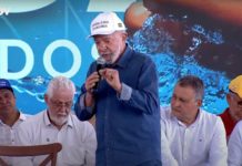 Lula repete boné “Brasil é dos Brasileiros” em evento na Bahia