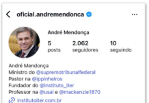 Em tom de pregação, André Mendonça cria perfil no Instagram