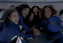 Veja imagens do voo da Blue Origin só com mulheres