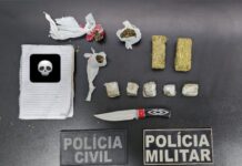 Dupla é presa traficando em alojamento de empresa