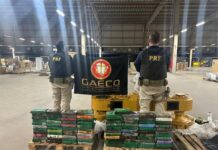 Ação conjunta PRF e Gaeco em Campo Grande apreende mais de R$ 5 milhões em cocaína