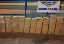 PRF apreende 235 quilos de cocaína e prende três em Dourados