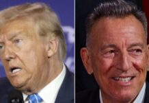 Trump chama Springsteen de “uva passa” após sofrer críticas