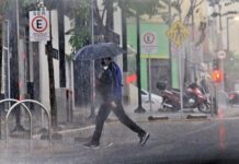 Chuva ultrapassa 40mm e alerta de tempestade permanece até terça