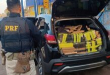 Polícia recupera veículo e apreende quase uma tonelada de droga