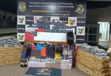 Operação contra “narco-muambeiros” apreendeu mais de R$ 2 milhões em drogas e mercadorias ilegais