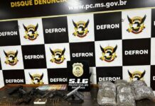 Operação contra o tráfico prende três e apreende armas no Jardim Novo Horizonte