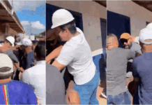 Prefeito de Macapá agride cinegrafista em obra inacabada; assista