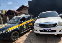 PRF apreende 4 ton de maconha e recupera caminhonete