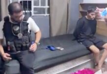 Vídeo mostra prisão de suspeitos de assaltar ex-sogros de Bolsonaro