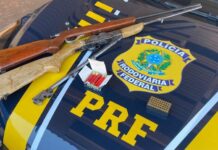 PRF prende motorista embriagado com duas armas de fogo na BR-267