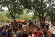 Capoeiristas celebram Dia das Crianças com roda cultural na Aldeia Bororó