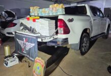 Ação conjunta apreende cocaína, fuzil e mais de R$ 1,7 milhão em espécie