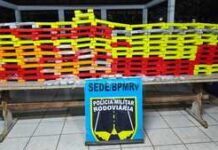 PMR apreende maconha avaliada em mais de meio milhão de reais em veículo paraguaio