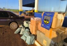 PMR apreende perfumes, brinquedos e cigarros contrabandeados durante fiscalização na MS-145