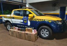 Carga de perfumes avaliada em R$ 18 mil que saiu de Dourados é apreendida na MS-134