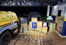 PMR apreende veículo abarrotado de mercadorias ilegais