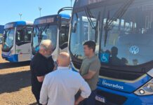Transporte público de Dourados recebe 4 novos ônibus e amplia conforto aos usuários