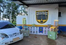 Motorista abandona veículo com carga de contrabando avaliada em R$ 76 mil