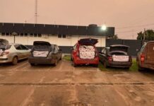 Quatro são presos pelo DOF com veículos abarrotados de cigarros e contrabando