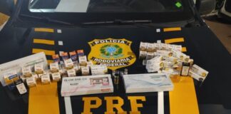 Casal é preso na BR-262 com carga ilegal de emagrecedores e anabolizantes